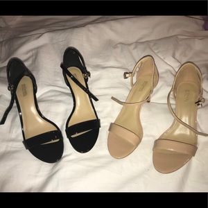 Michael Kors Simone Sandals, 8M, Nude + Black